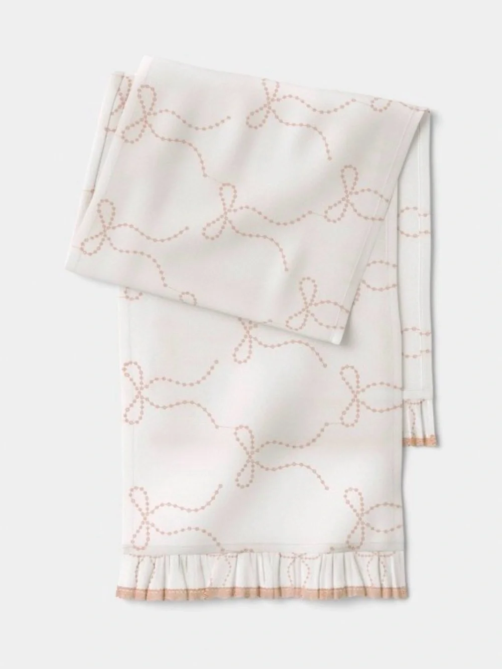 Dining Linen Set - Pink Embroidered Table Runner, Napkins & Towels